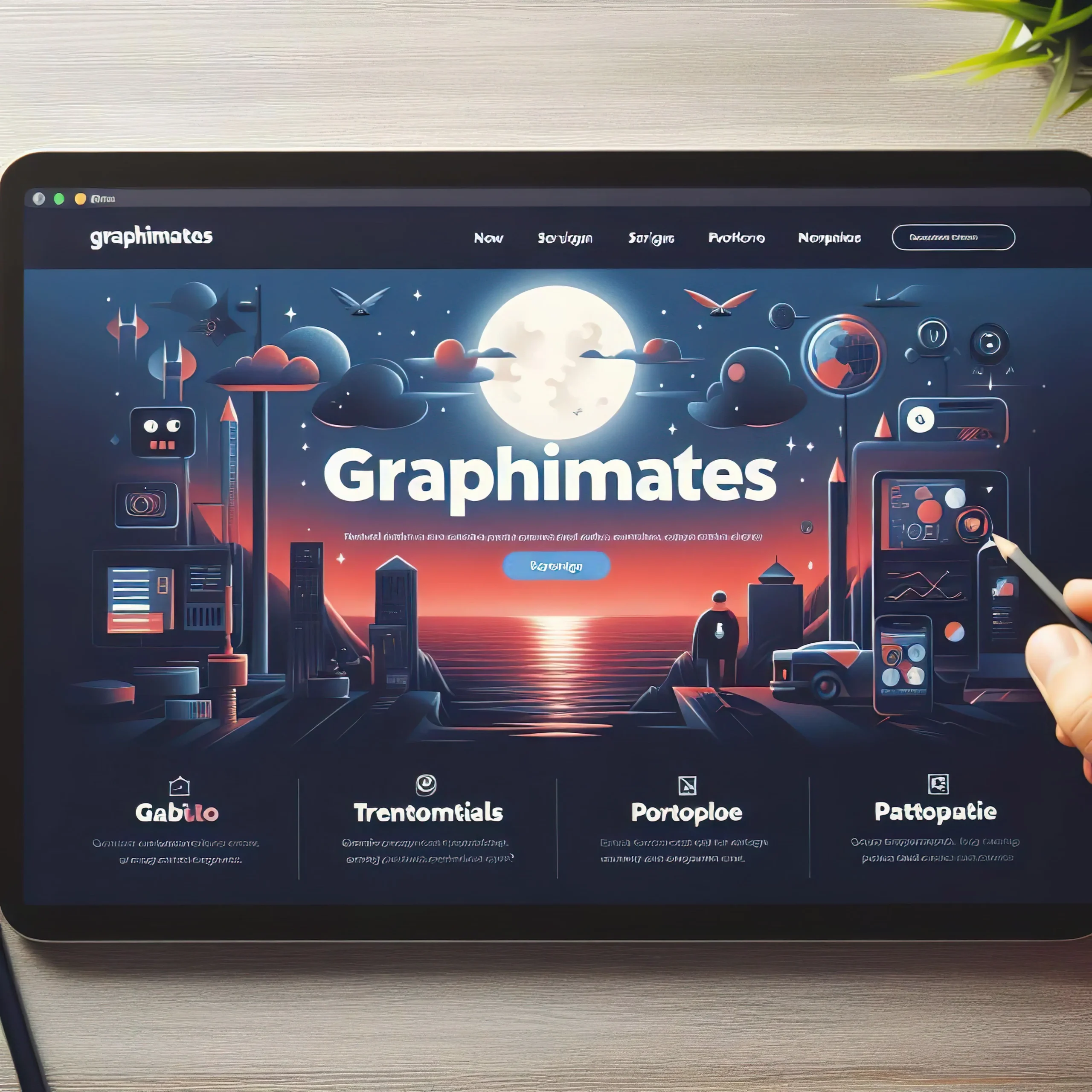 Sitio web de información graphimates