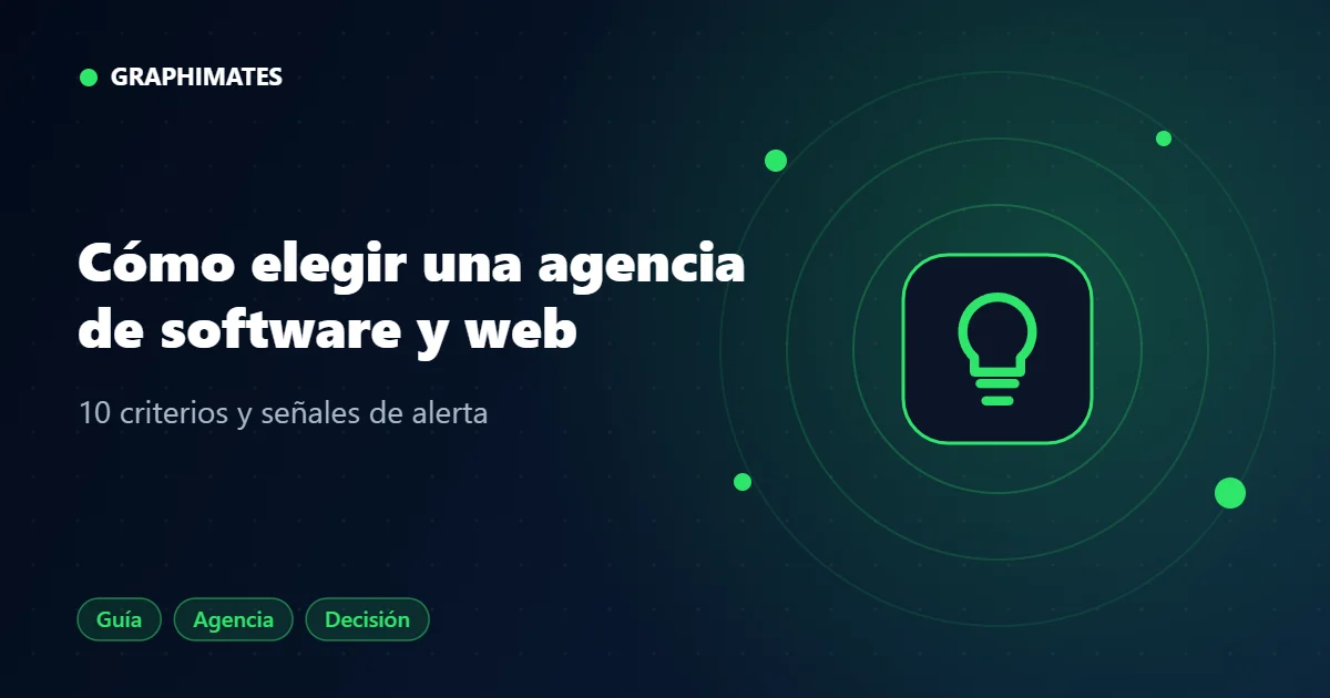 Portada: cómo elegir una agencia de desarrollo web y software