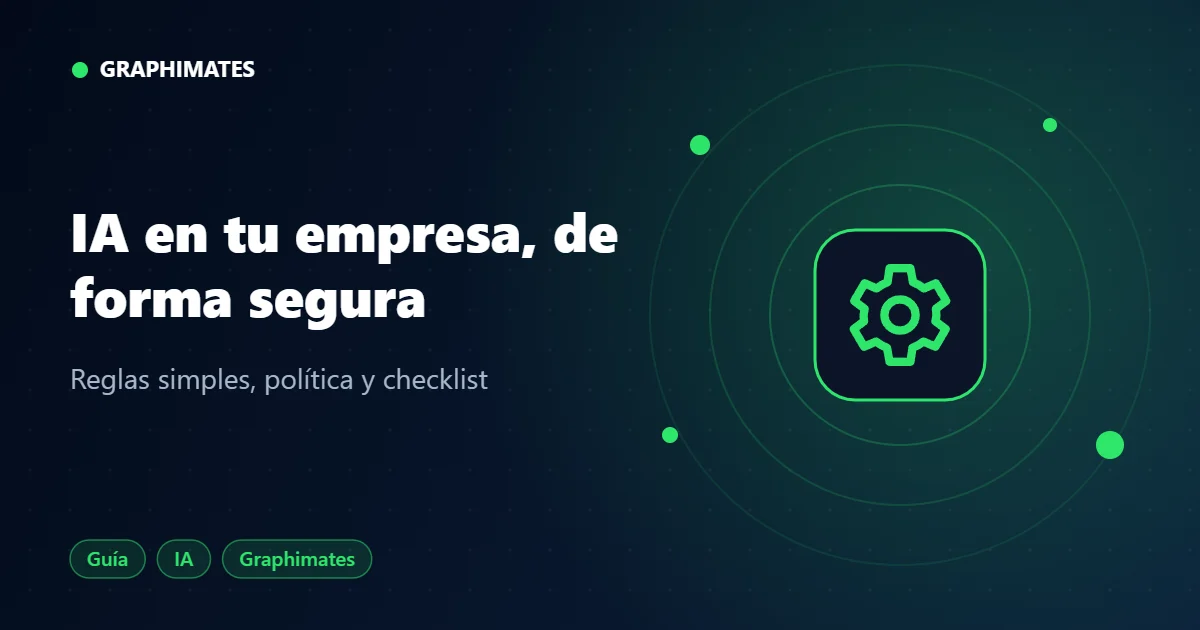 Portada: Cómo usar la IA en tu empresa de forma segura: guía práctica