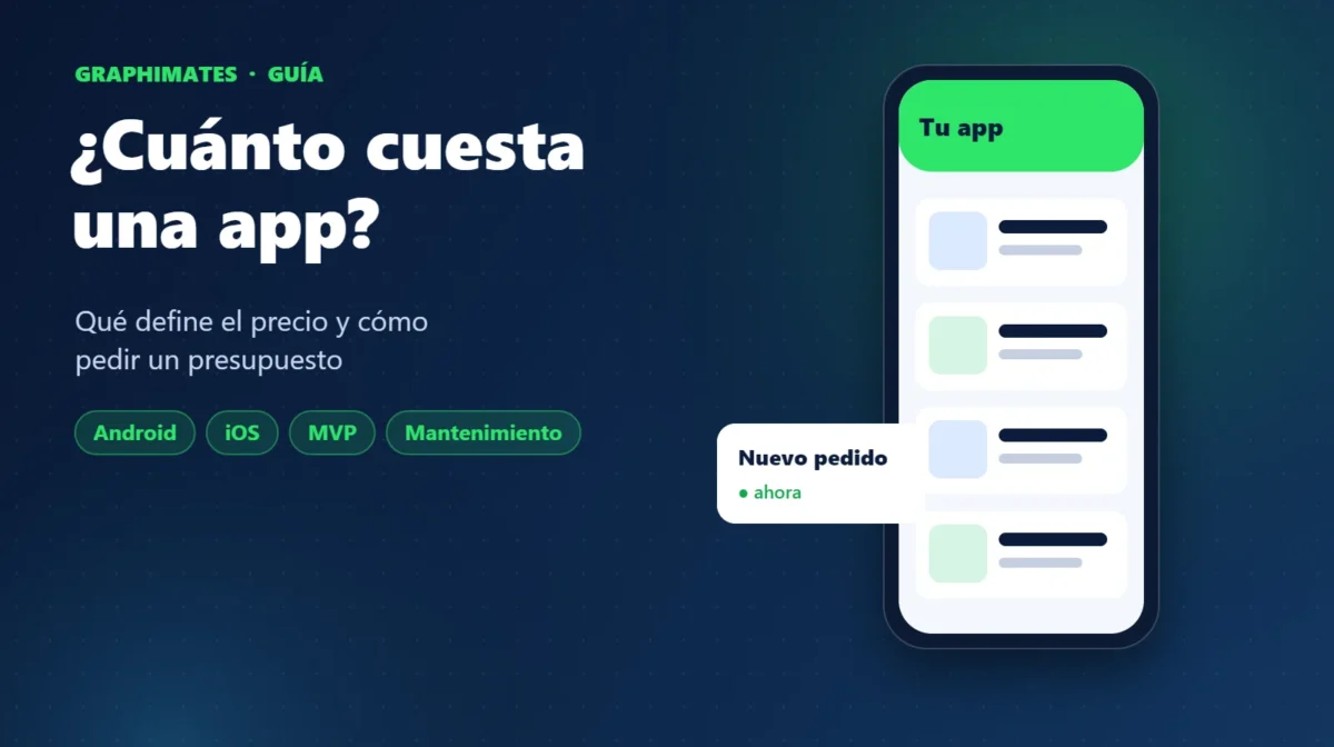 ¿Cuánto cuesta desarrollar una app? Qué define el precio y cómo pedir un presupuesto