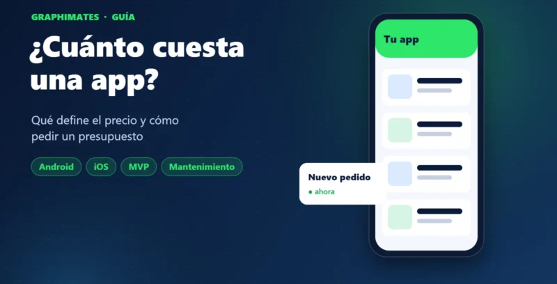 ¿Cuánto cuesta desarrollar una app? Qué define el precio y cómo pedir un presupuesto