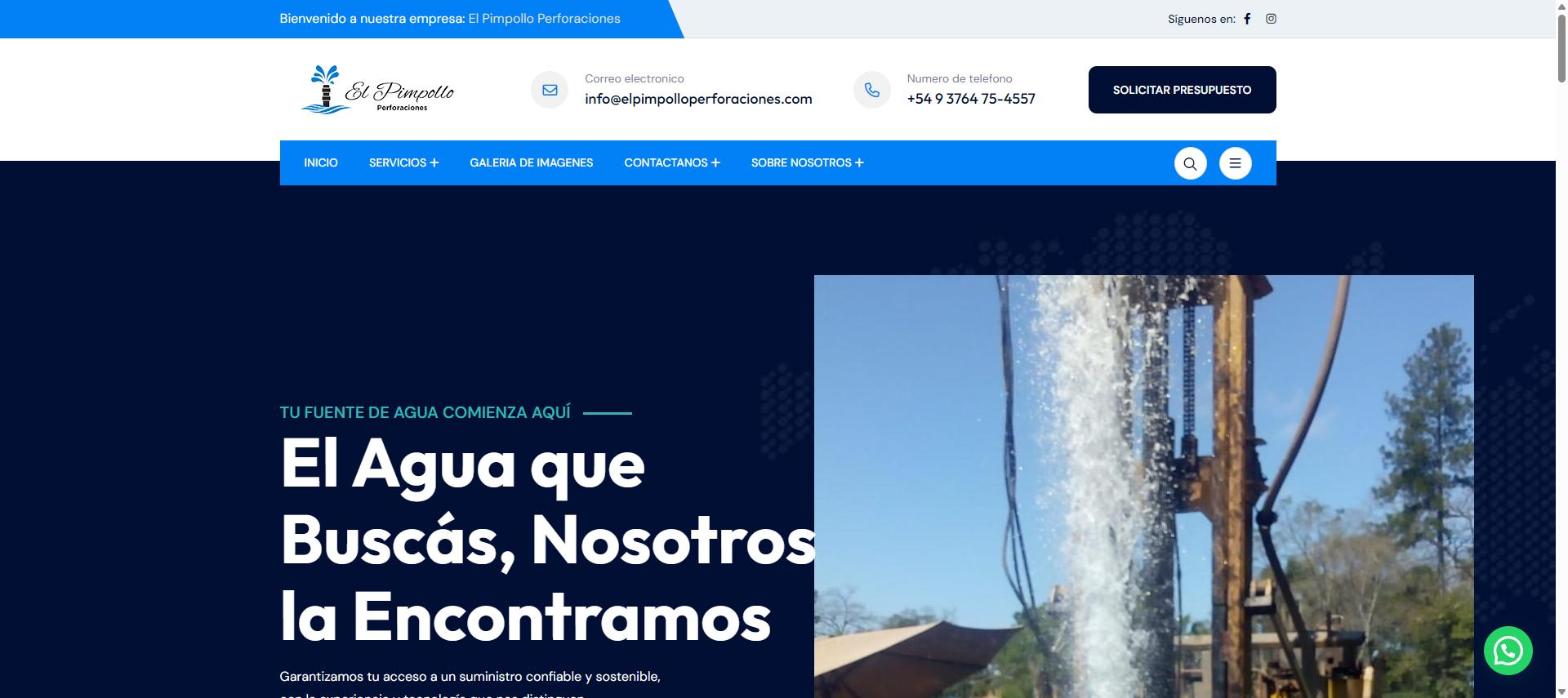 Captura del proyecto El Pimpollo Perforaciones desarrollado por Graphimates en Posadas, Misiones