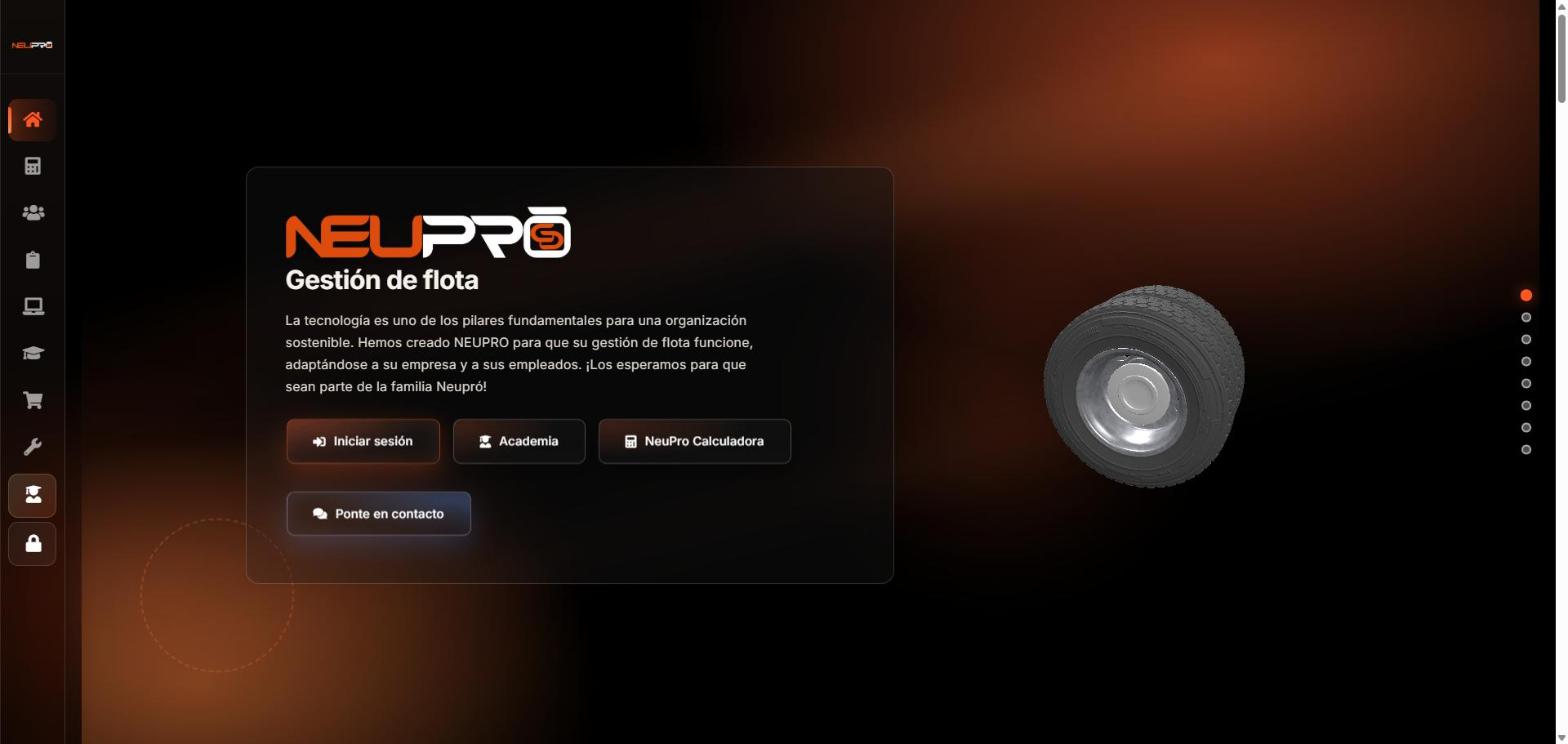 Proyecto NeuPro Service desarrollado por Graphimates