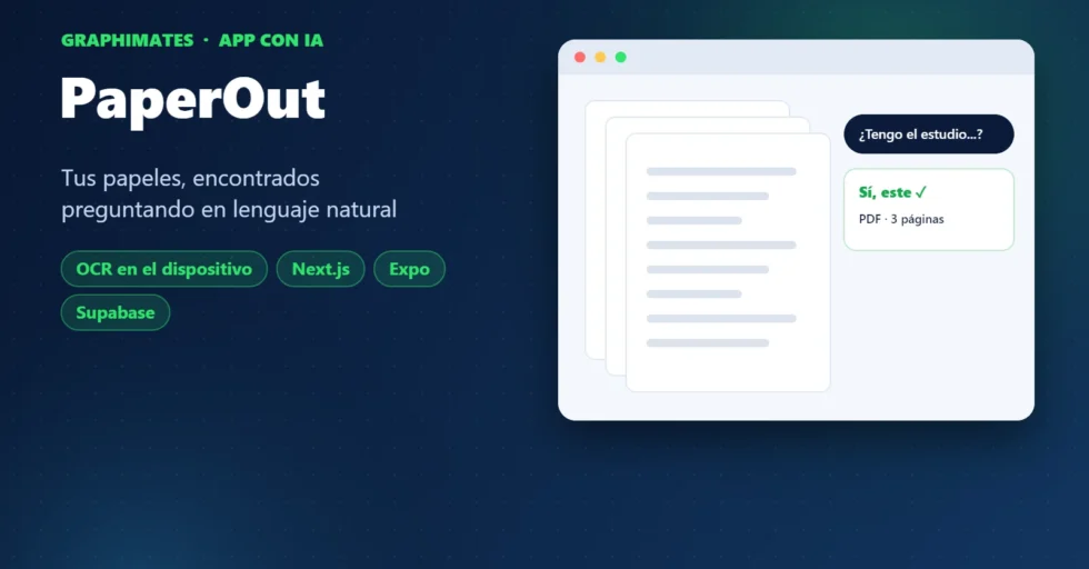 PaperOut, organizador de documentos con IA desarrollado por Graphimates