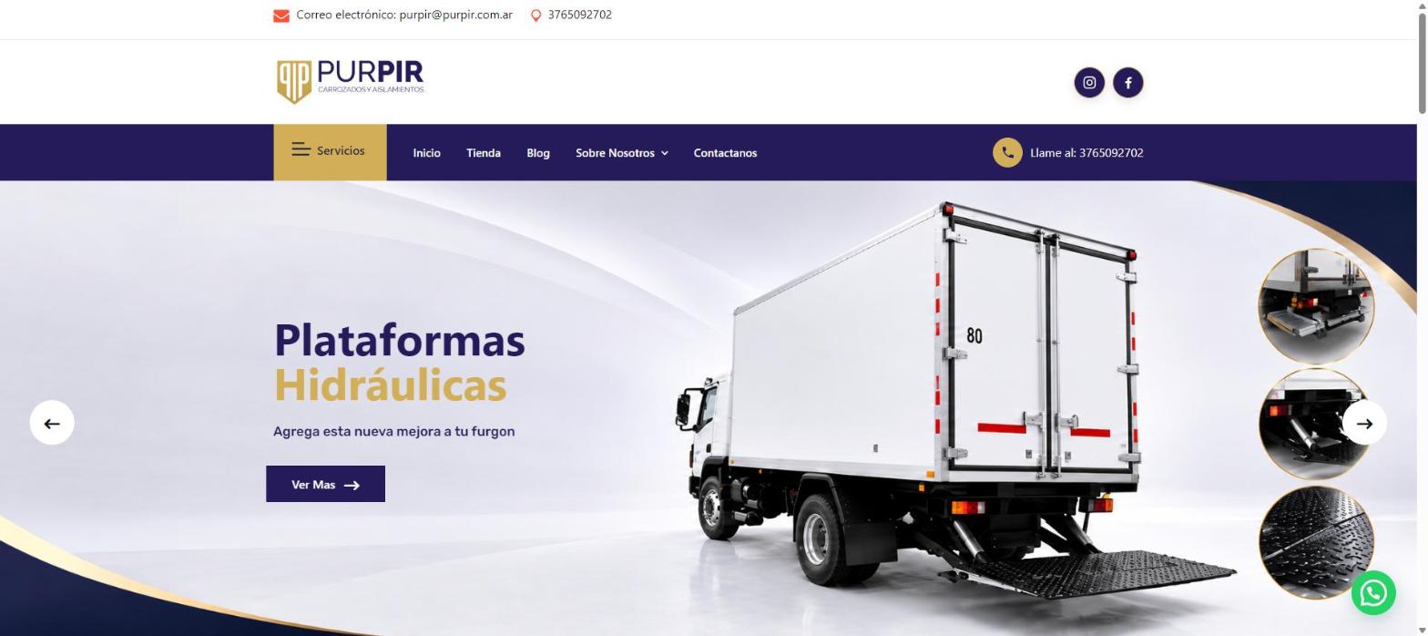 Proyecto PurPir Aislamientos desarrollado por Graphimates
