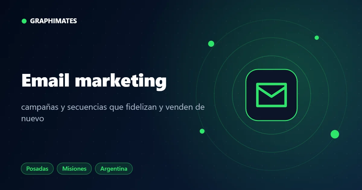 Email marketing - servicio de Graphimates en Posadas, Misiones