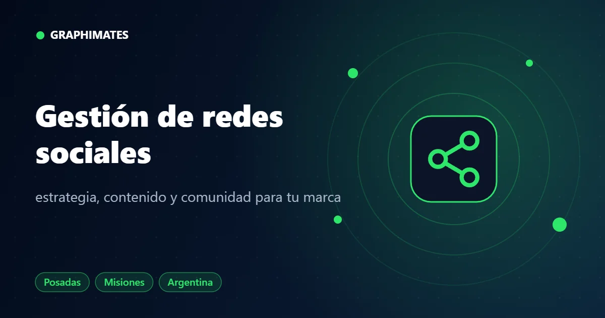 Gestión de redes - servicio de Graphimates en Posadas, Misiones