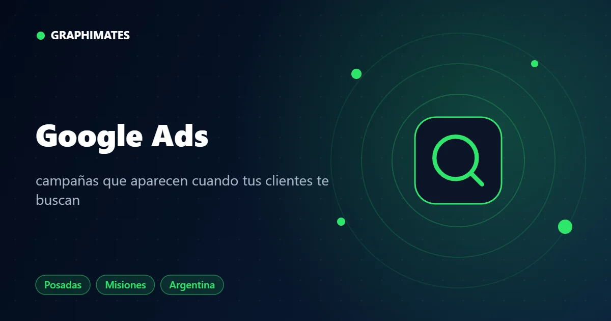 Google Ads - servicio de Graphimates en Posadas, Misiones